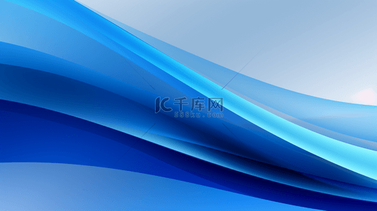 蓝色条纹曲线背景图片_蓝色抽象分层条纹背景。