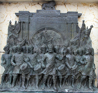 加尔各答维多利亚纪念馆的青铜纪念牌