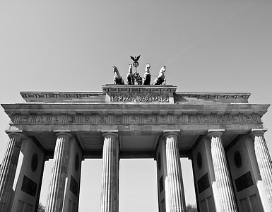 勃兰登堡门矢量图摄影照片_勃兰登堡门, 柏林