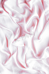 粉红色柔软的丝绸质地，平底背景