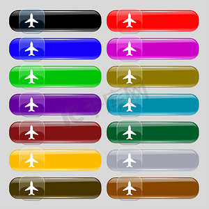 飞机模板摄影照片_飞机，飞机，旅行，飞行图标标志。