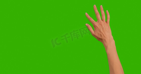 触屏手势摄影照片_手势色度键包。