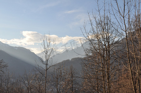 山地冬季场景