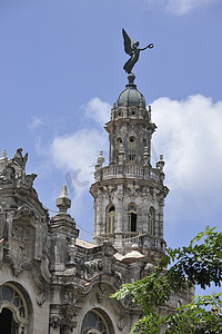 古巴哈瓦那旧城建筑。