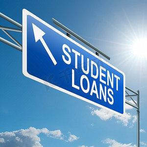 教育基金摄影照片_学生贷款概念。