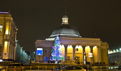 共青团摄影照片_莫斯科，圣诞树