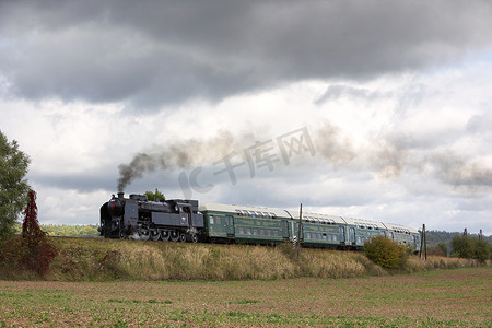 蒸汽火车 (464.102), 布拉格 - Luzna u Rakovnika, 捷克共和国