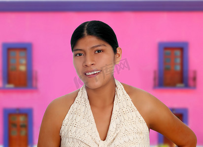 拉丁裔西班牙玛雅女人肖像