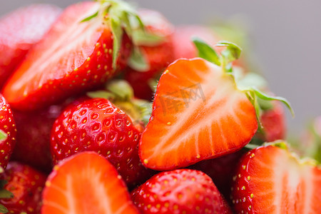 草莓新鲜有机浆果宏。