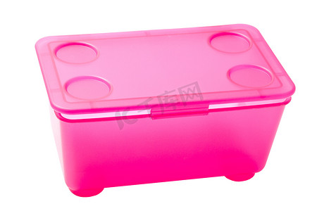 粉色塑料盒