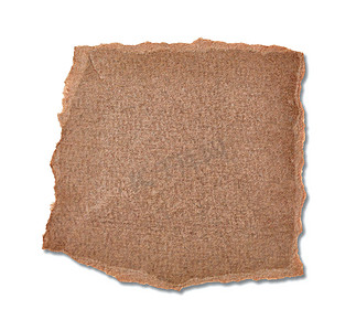 便条纸空白标志标签标签背景撕破的垫消息复古复古棕色卡纸