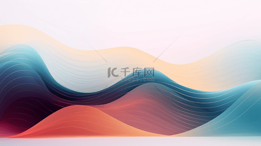 潮流动态背景图片_抽象的白色波浪图案背景，用于现代图形设计装饰。
