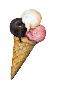 冰淇淋设计摄影照片_复古冰淇淋标志