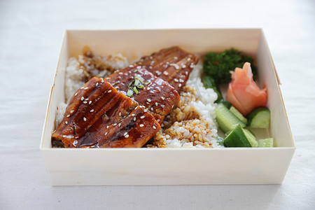 日本料理鳗鱼烤米饭 Unagi don