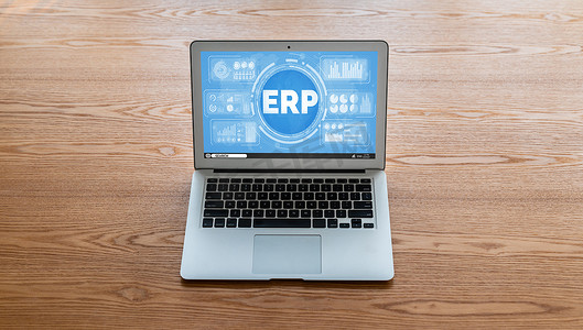 数据关系摄影照片_适用于现代业务的 ERP 企业资源规划软件