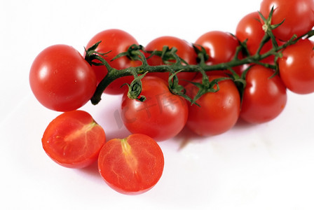 植物产品摄影照片_新鲜樱桃番茄