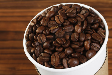 纸杯咖啡豆