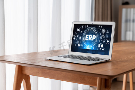 数据关系摄影照片_适用于现代业务的 ERP 企业资源规划软件