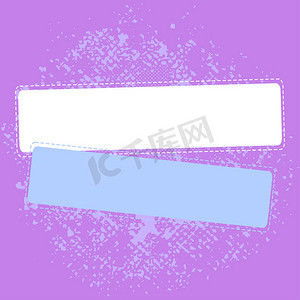 消息框摄影照片_在颜色背景设计的空白消息框。