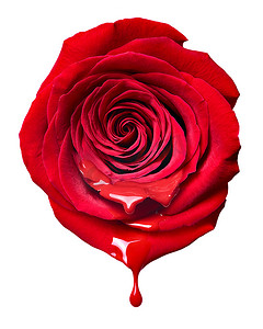 花玫瑰花瓣开花红色自然美丽的背景
