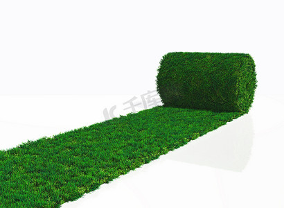 一卷草地毯