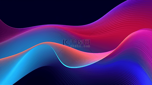 滑线动画背景图片_抽象的白色背景带有光滑的波浪线。