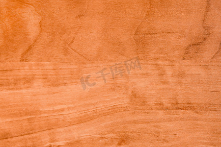 橙色桌面背景摄影照片_具有自然抽象图案的木质棕色纹理、桌面木材橙色材料木材背景