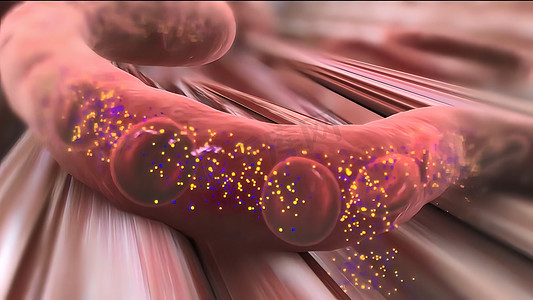 内分泌摄影照片_胰岛素告诉全身细胞从血液中吸收葡萄糖