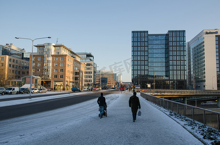斯德哥尔摩冬季街景