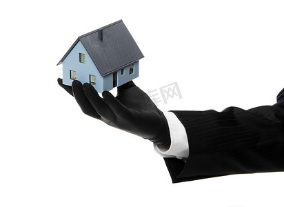 黑色橡胶手套提供的房子