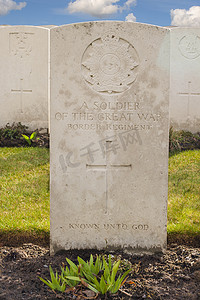 英联邦摄影照片_第一次世界大战比利时佛兰德斯军事公墓