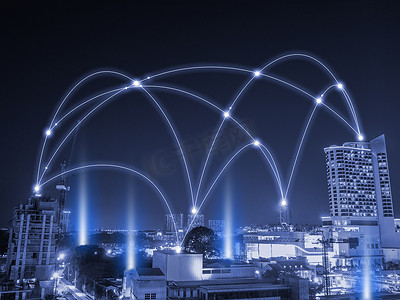 智慧城市和网络通信。