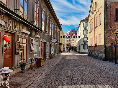 2020新征程摄影照片_瑞典哥德堡 — 2020年3月29日：哈加购物步行街
