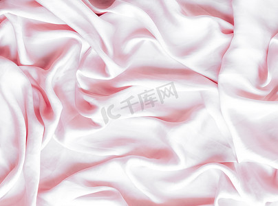 粉红色柔软的丝绸质地，平底背景