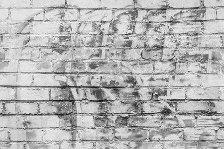 砖旧墙粗糙肮脏的白色背景纹理