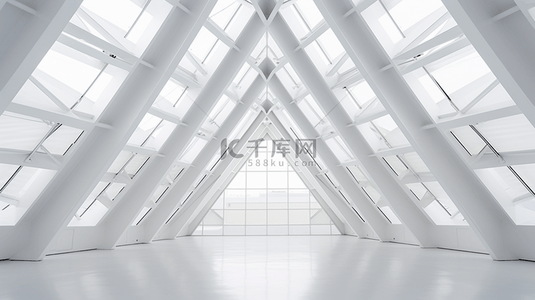 白色的房屋建筑背景图片_建筑天花板的艺术与设计——现代曲线图案