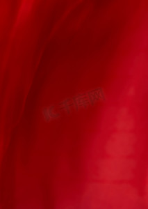 背景窗帘摄影照片_红色抽象艺术背景、丝绸质感和运动波浪线，适合经典奢华设计