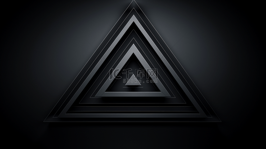 黑色创意几何背景图片_创意几何设计空间