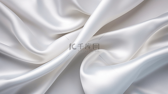 豪华墙纸背景图片_白布背景抽象带着柔和波浪, 奢华的白色布料。