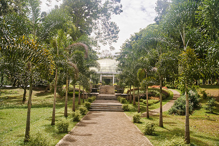 斯里兰卡皇家植物园圆形屋顶橘园景观