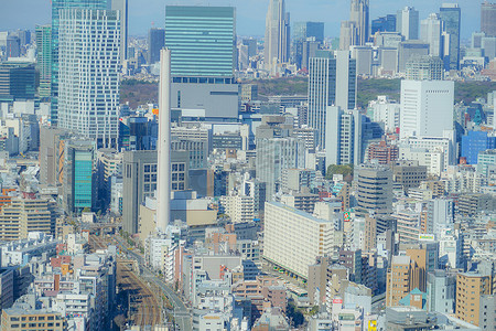 从东京市眺望惠比寿花园广场