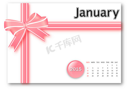 2015 年 1 月 - 日历系列