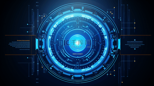 未来科技模板背景图片_科技蓝色元素图形背景