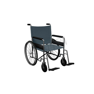 轮椅-这是一个 3d 渲染插图