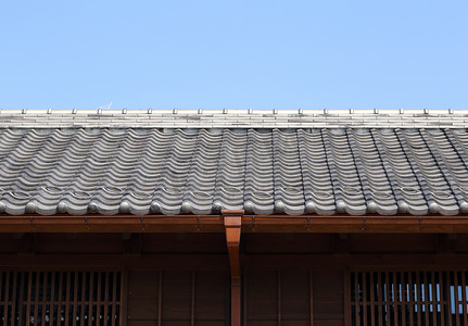 建筑学摄影照片_传统日本的屋顶