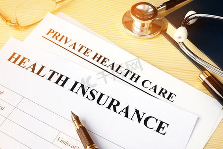 私人医疗保健的健康保险政策。