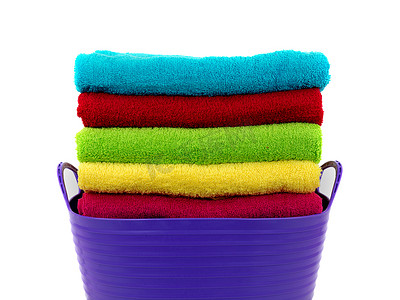 彩色浴室毛巾