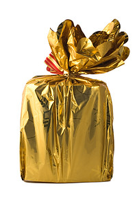 用金纸包裹的礼物