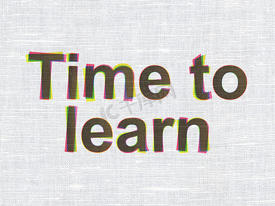 时间概念： 学习织物纹理背景的时间