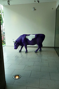 皇家节日大厅里的 Udderbelly 牛